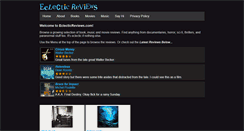 Desktop Screenshot of eclecticreviews.com